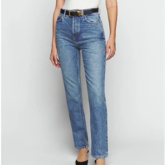 Reformation - Cynthia High Rise Straight Jeans - Picture 1 of 8